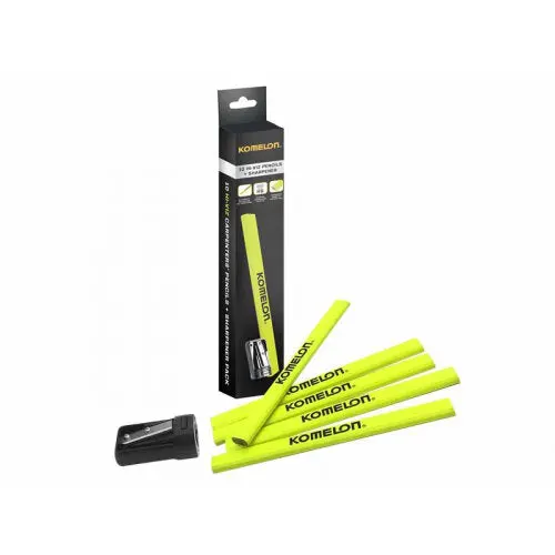 10-Piece Carpenter’S Pencil & Sharpener Kit – Essential Drafting Tools 1