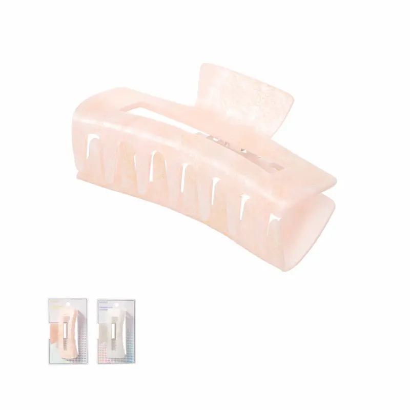 10Cm Rectangle Claw Clip – Sleek Matte Hair Styling Tool 1