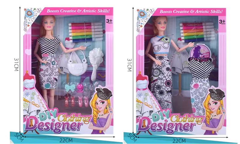 11.5-Inch Diy Graffiti Doll – Customizable Art Figure Kit 1