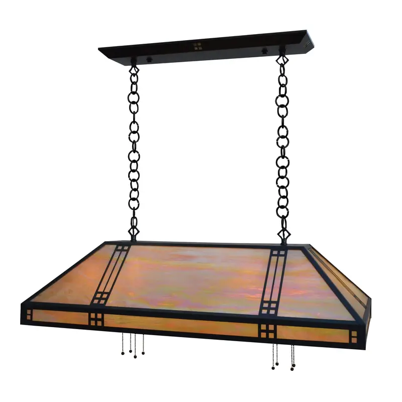 18" X 36" Prairie-Style Hanging Pendant 1