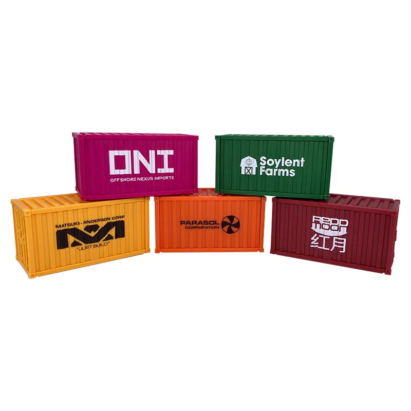 20-Foot Industrial Cargo Container Miniatures 1