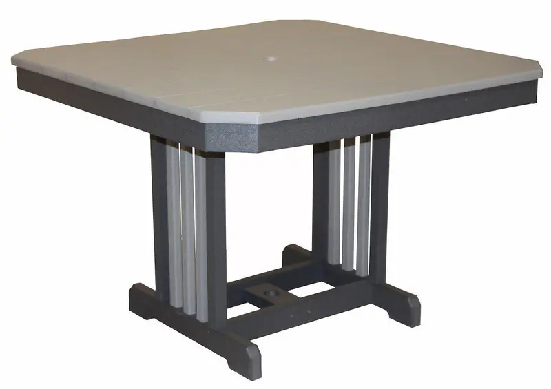 44" Square Mission Patio Table 1