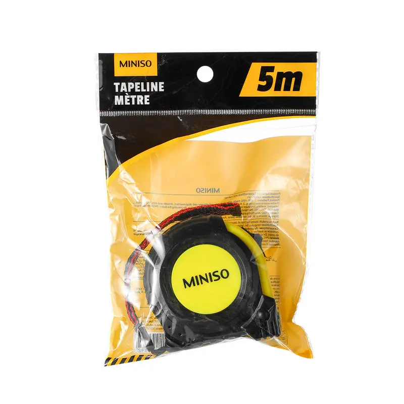5-Meter Dual-Color Measuring Tape – Black And Yellow 1