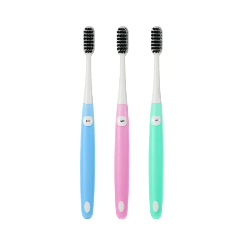 Activated Charcoal Soft-Bristle Toothbrushes (3-Pack) 1