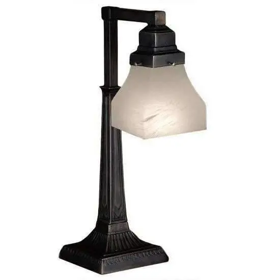Alabaster Single-Light Bungalow Desk Lamp 1