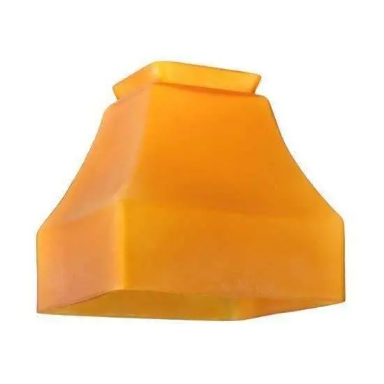 Amber Bungalow-Style Glass Lamp Shade 1