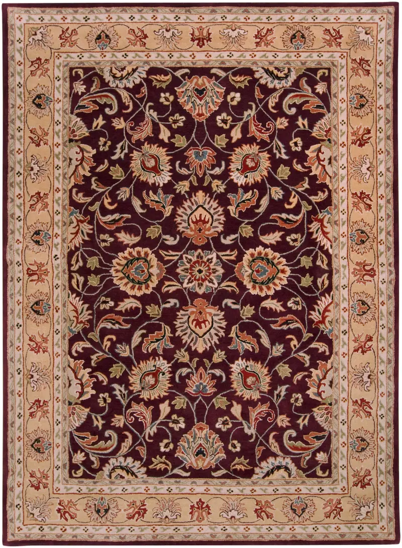 Amethyst Purple Nobility Collection Hand-Tufted Rug