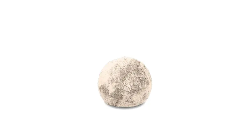 Angora Mochi Tufted Ottoman 1