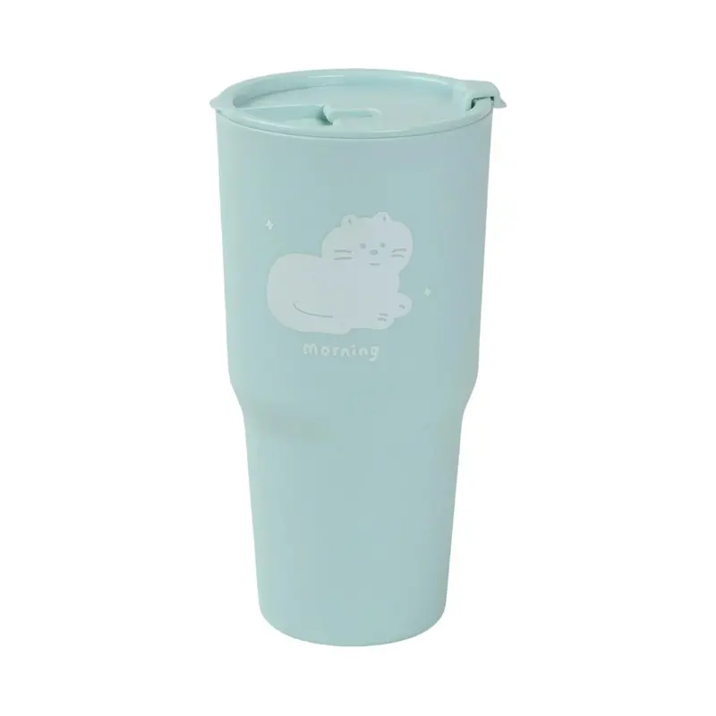 Animal Series Flip-Lid Plastic Tumbler – 800Ml Green 1
