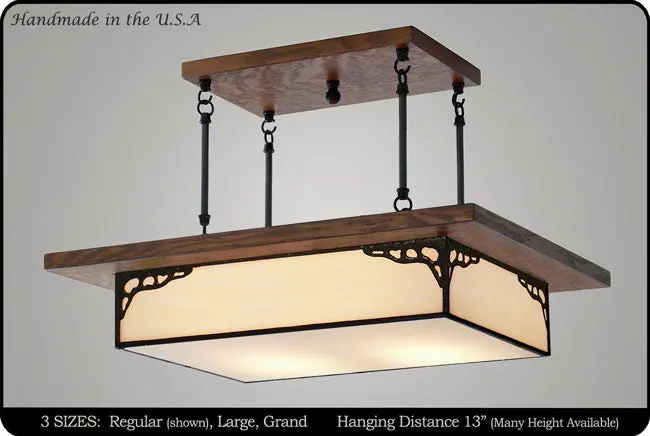 Antique-Finished Mission Chandelier #601 1