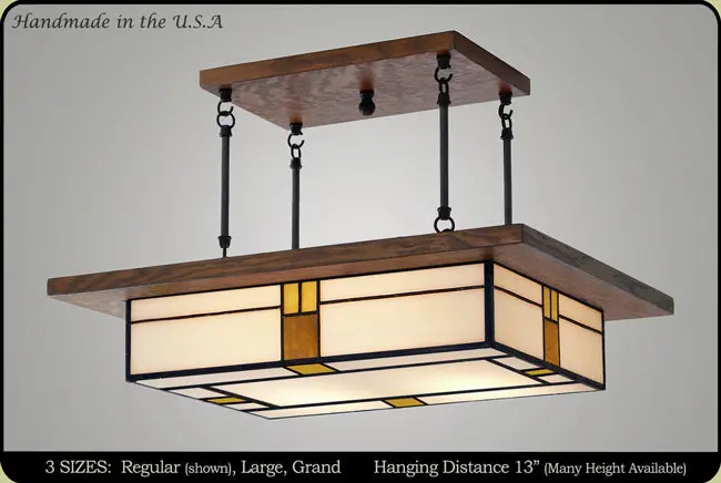 Antique-Finished Mission Chandelier #609 1
