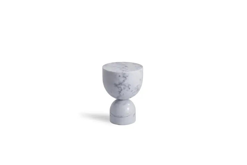 Apothecary Low-Profile White End Table 1