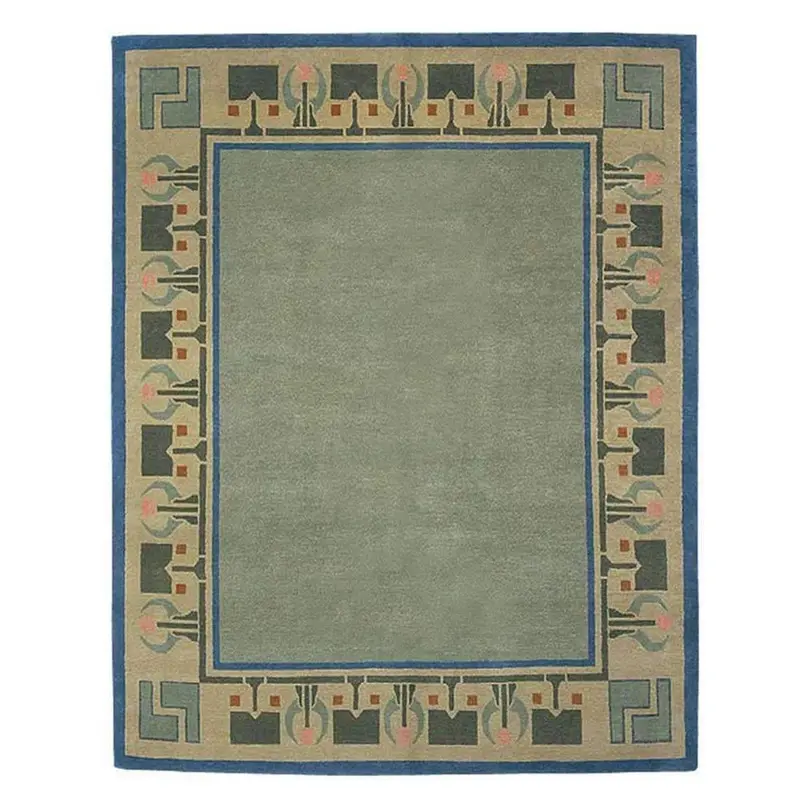 Arrowroot Area Rug In Spearmint — Clearance Sale 1