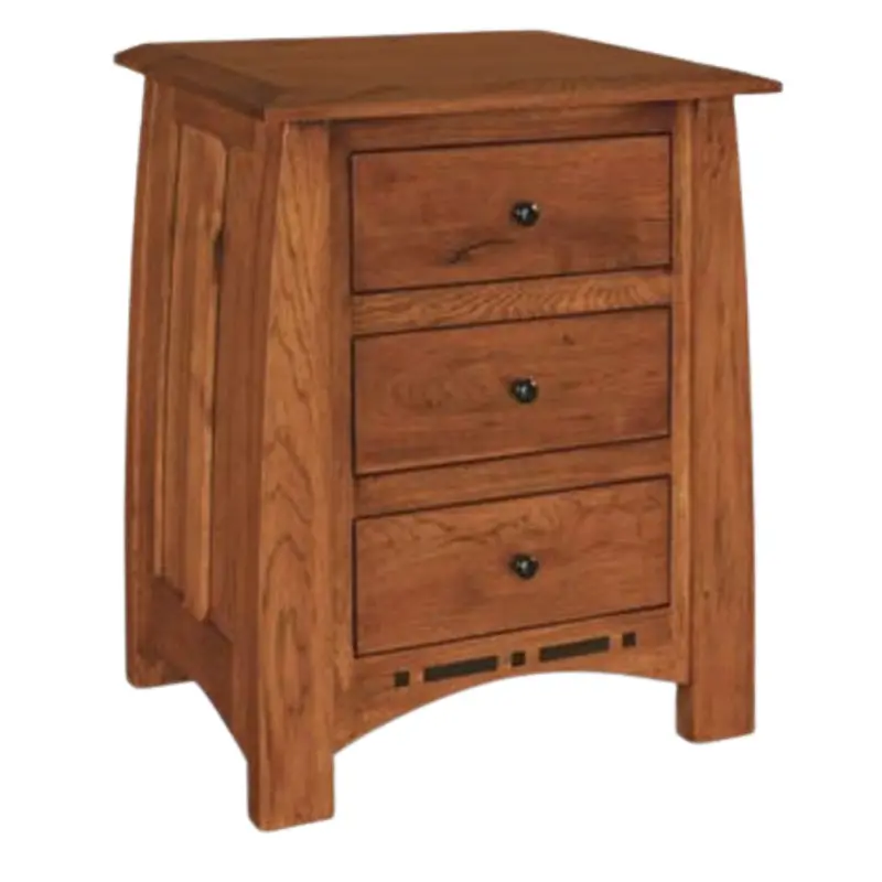 Artisan-Inlaid Nightstand – Quick-Ship Design 1
