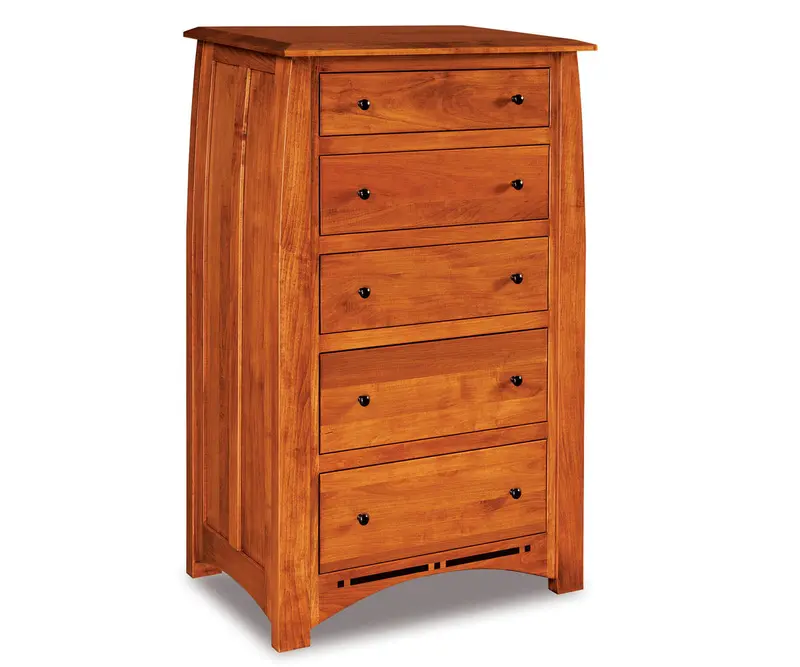 Artisan Inlay Five-Drawer Chest With Traditional Craftsmanship 1