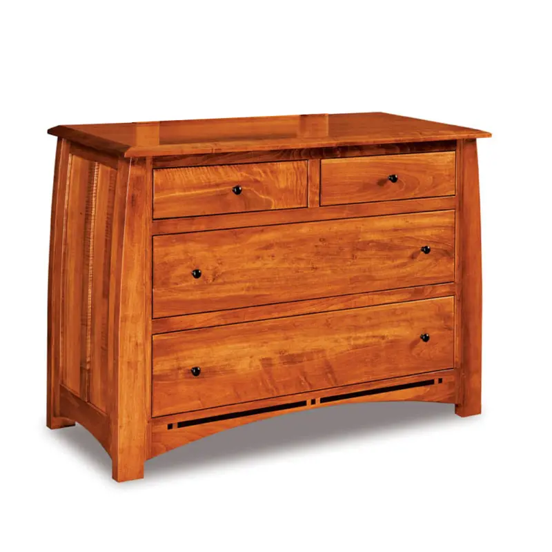 Artisan Inlay Four-Drawer Dresser With Elegant Details 1