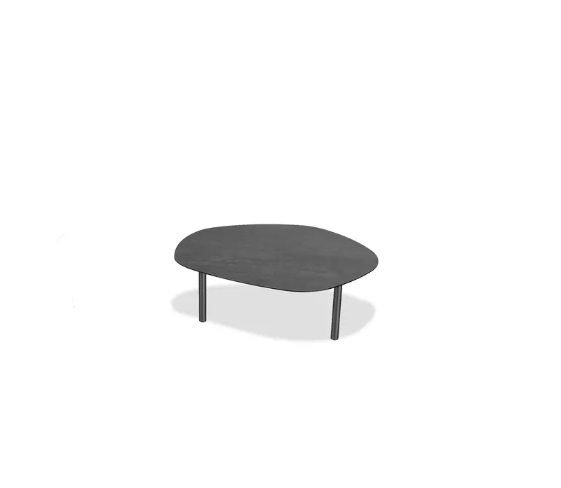 Arzo Industrial-Style Coffee Table In Grey Metal And Wood 1