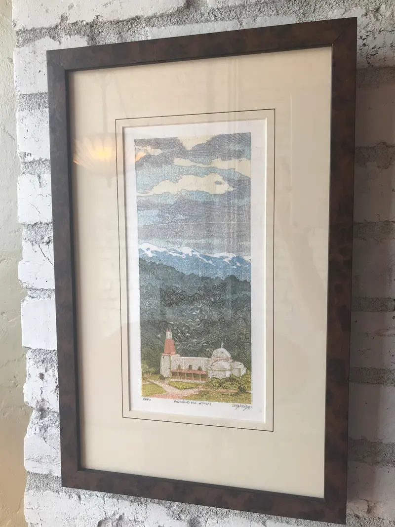 Ascension Study Woodblock Print — Framed By Leon Loughridge 1
