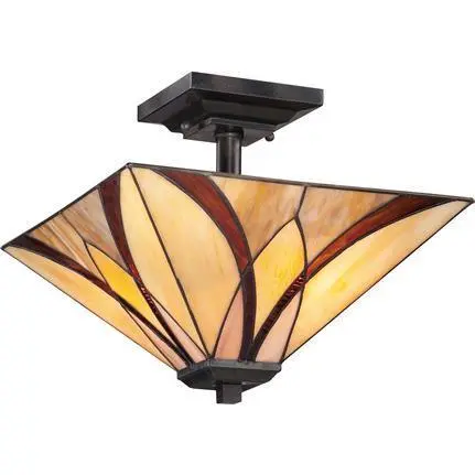 Asheville Semi-Recessed Ceiling Light 1