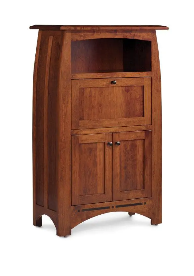 Aspen Laptop Cabinet With Premium Inlay Accent