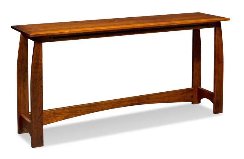 Aspen Wood-Inlay Console Bar Table