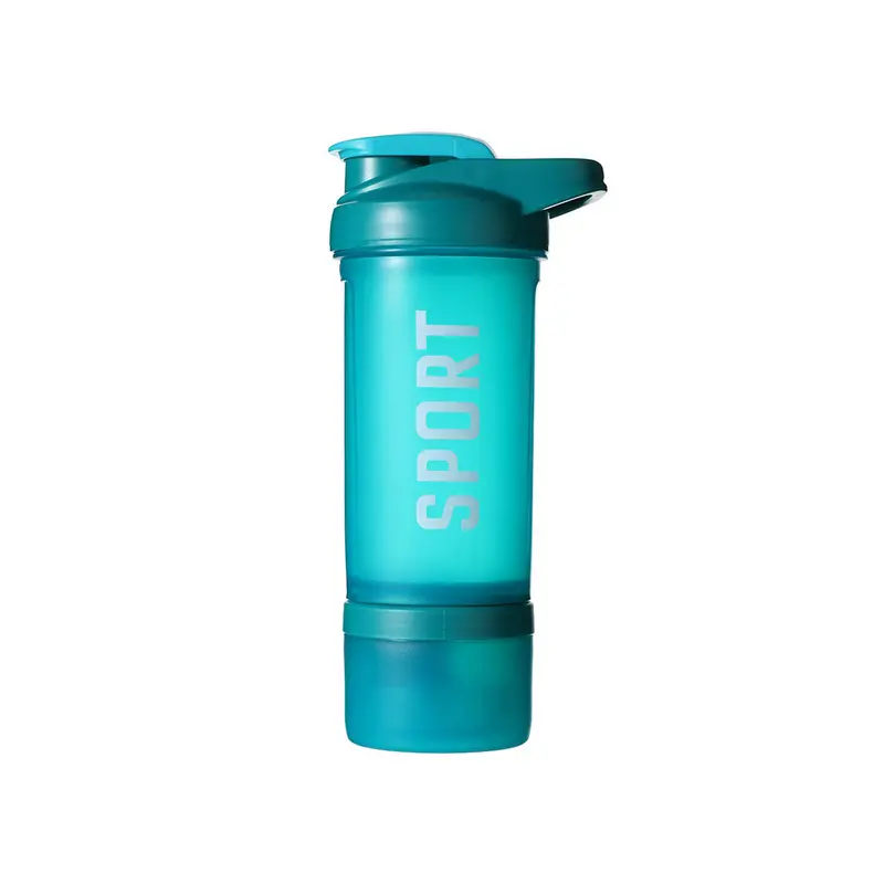 Athletic Shaker Bottle With Carry Case – 650 Ml, Vibrant Blue Design 1