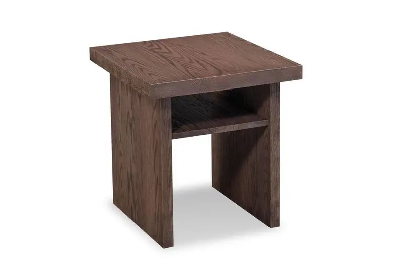 Auburn Bay Round End Table With Open Shelf 1