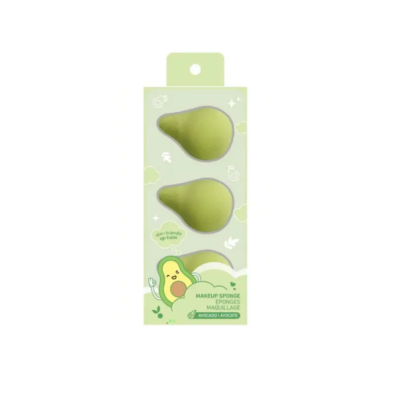 Avocado-Inspired Makeup Sponge Duo – Playful Fruit-Design Blending Sponges 1