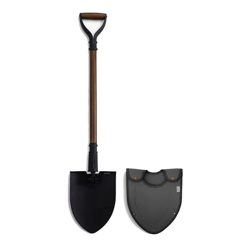 Barebones Folding Shovel With Protective Sheath – Compact Digging Tool 1