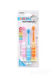 Bees-Themed Kids' Toothbrush Set – 3-Pack Soft Bristle Brushes 1