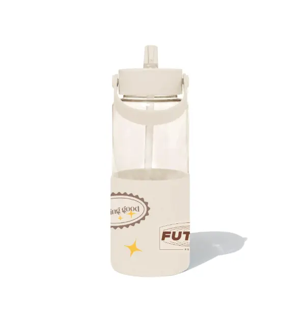 Beige Diy-Friendly Plastic Bottle With Handle – 1100Ml Capacity 1