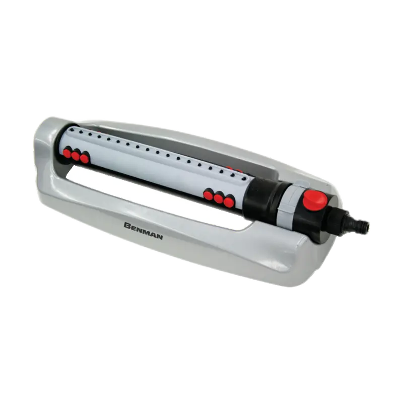 Benman Adjustable Width Metal Sprinkler With Integrated Hose Connector 1