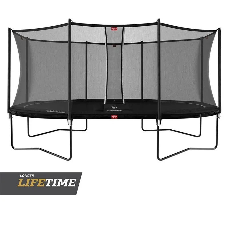 Berg Grand Favorit Trampoline (520 Cm, Black) With Comfort Safety Enclosure 1