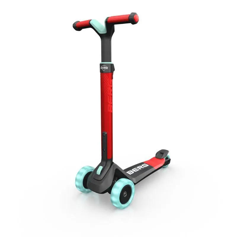Berg Nexo Foldable Led Scooter With Light-Up Deck – Includes Free Helmet 1