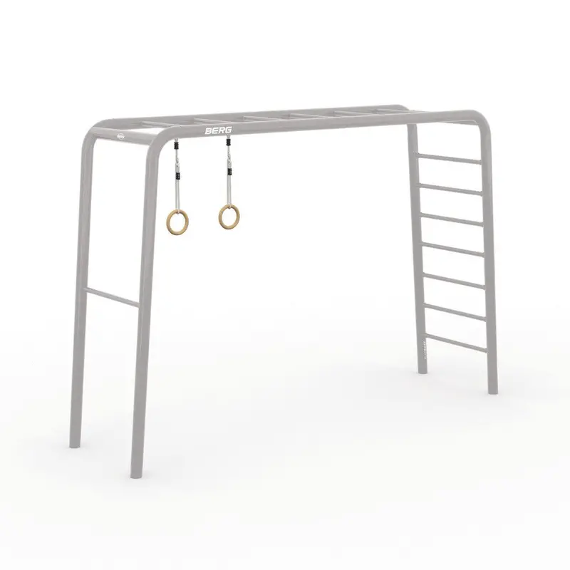 Berg Playbase Natural Wood Gym Rings With Straps 1