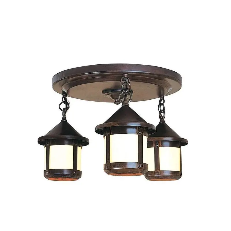 Berkeley 3-Light Short-Body Ceiling Mount 1
