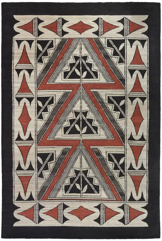 Black Hills Area Rug – Hand-Knotted Southwest Wool Rug 1