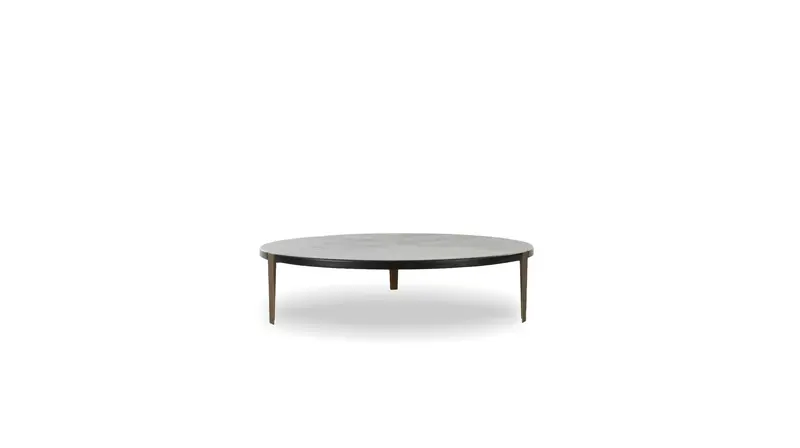 Blake Large Round Black Coffee Table 1