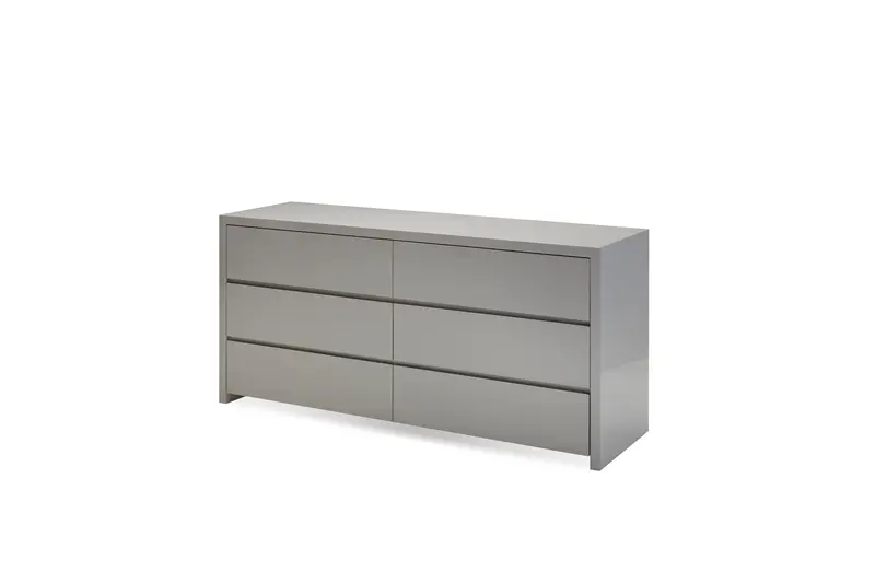 Blanche Stone-Finish Double Dresser – Neutral Textured Storage 1