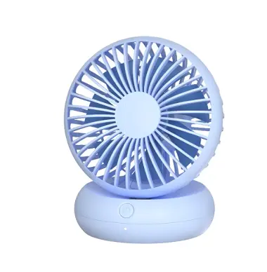 Blue Compact Desktop Cooling Fan 1