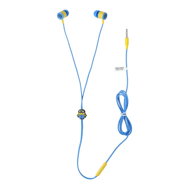 Blue Minions-Inspired 3.5Mm In-Ear Earphones (Model F056) 1