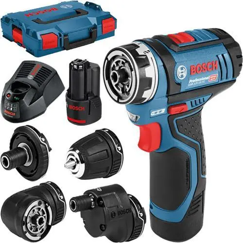 Bosch Flexidrill Gsr12V-15Fc — 12V Cordless Drill Driver Kit With Accessories 1