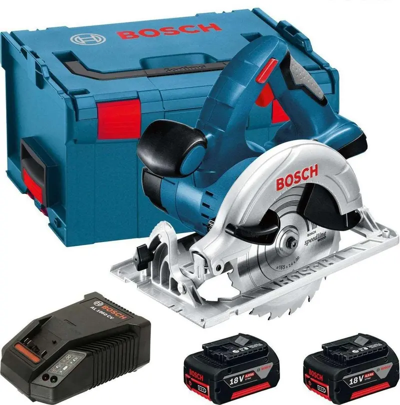 Bosch Gks 18V-Li Cordless Circular Saw Kit – 18V, Includes Two 5Ah Batteries 1