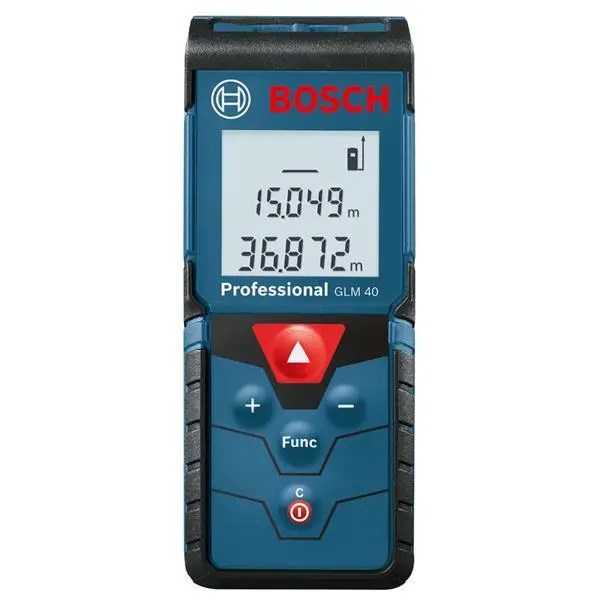 Bosch Glm 40 Compact Laser Distance Measurer – 40M Range, ±2Mm Accuracy 1