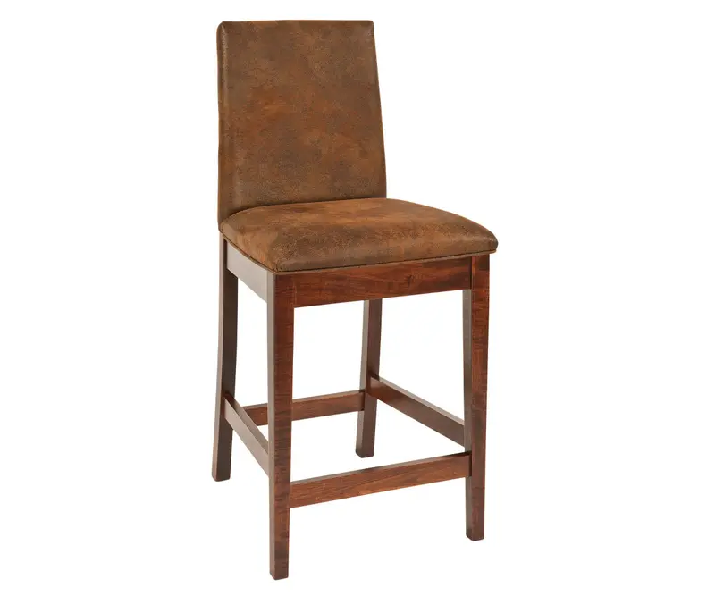 Bradbury Modern Bar Chair With Metal Base And Fabric Seat 1