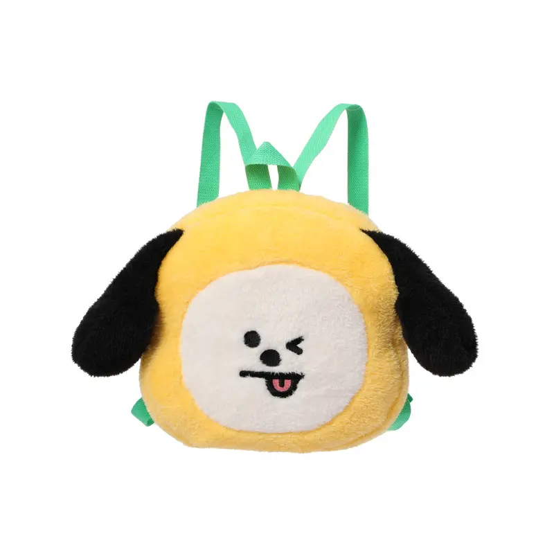 Bt21 Chimmy Fuzzy Backpack – Plush Textured Unisex Daypack 1