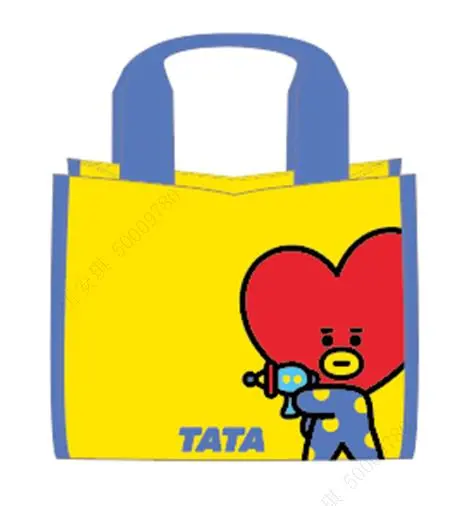 Bt21 Contrast Lunch Bag – Blue With Tata Design 1