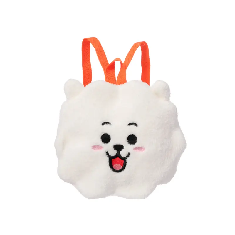 Bt21 Rj Fuzzy Textured Backpack – Kawaii Style 1