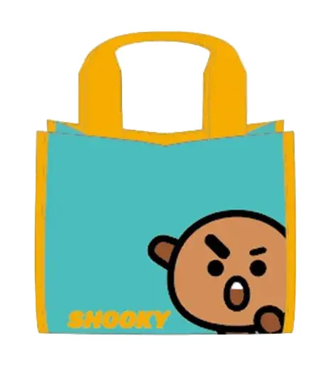 Bt21 Shooky Contrast Lunch Bag – Green Two-Tone Thermal Lunch Bag 1