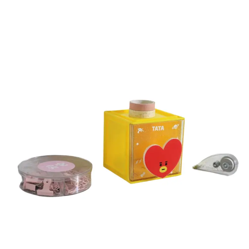Bt21 Tata Mini Storage Cube – Compact Organizer With Playful Artwork 1